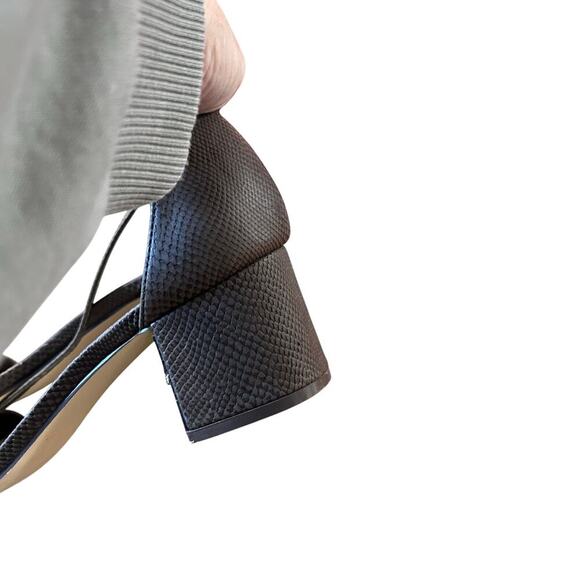 JustFab Espresso Kasha Heeled Sandal Size 8 - Picture 2 of 7